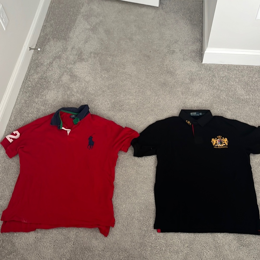 Polo collar shirts